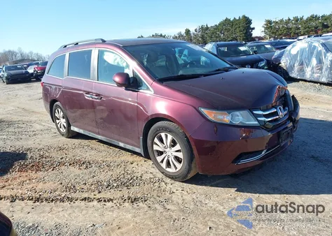 2014 Honda Odyssey Ex-L from USA, damaged, VIN 5FNRL5H6XEB052233